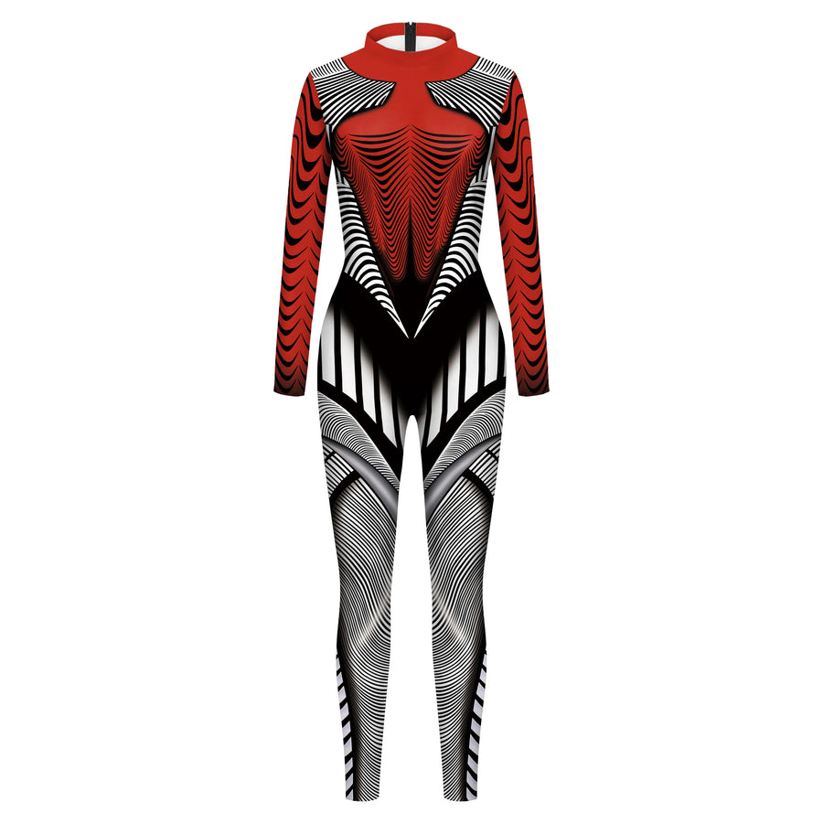 Combinaison Femme à Motifs 3D – Modèles A, B et C, S à XL