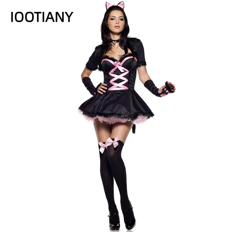 Déguisement Lapin Noir Sexy avec Cape