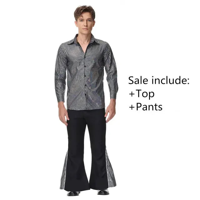 Costume Hippie Rock Années 70 Homme – vue 8