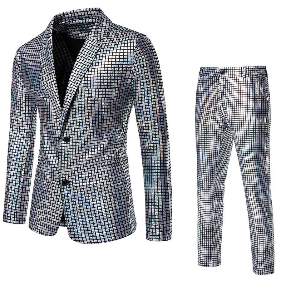 Costume Disco Années 70 Homme – Veste et Pantalon