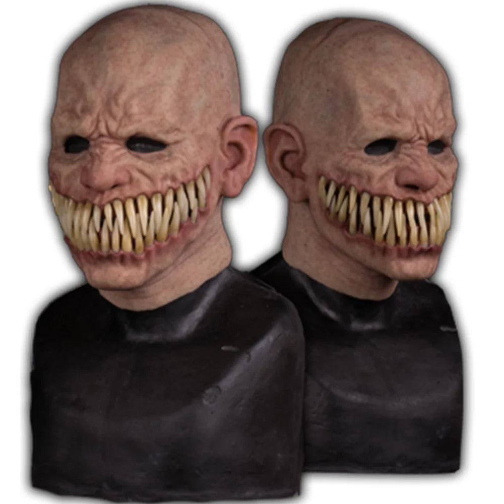 Masque Démon Mutant en Latex à Longues Dents – vue 5
