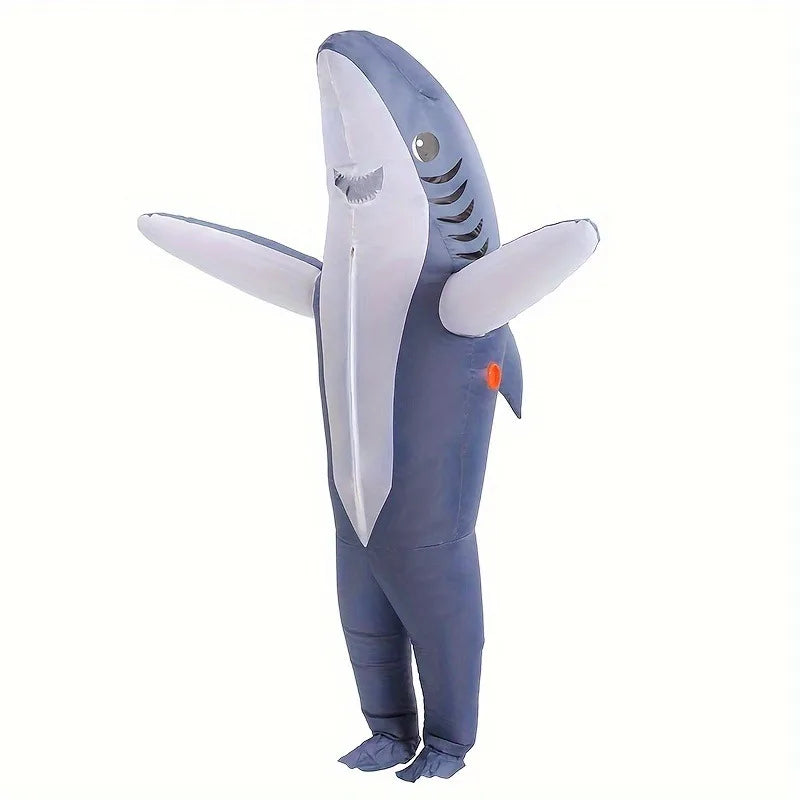 Déguisement Requin Gonflable - Combinaison Costume Debout Adulte – vue 8