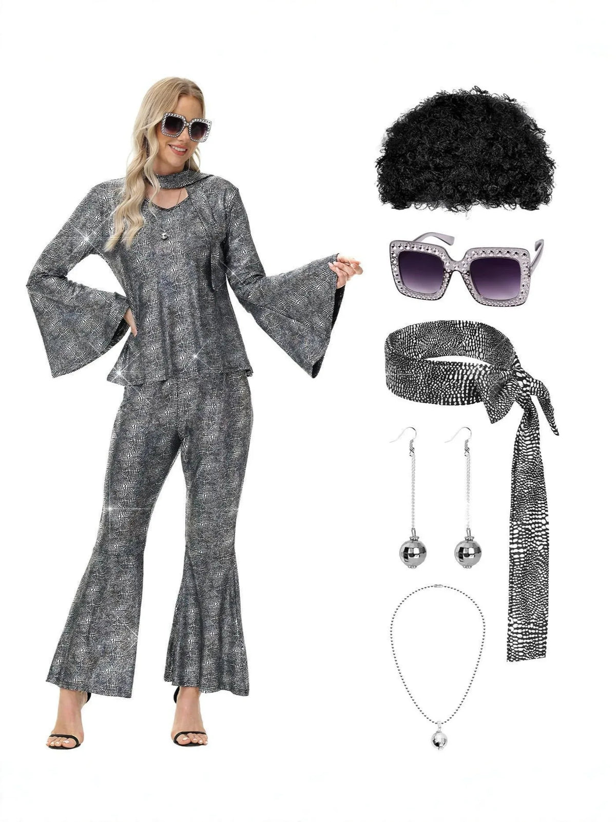 Tenue Disco Années 70 Complète Femme