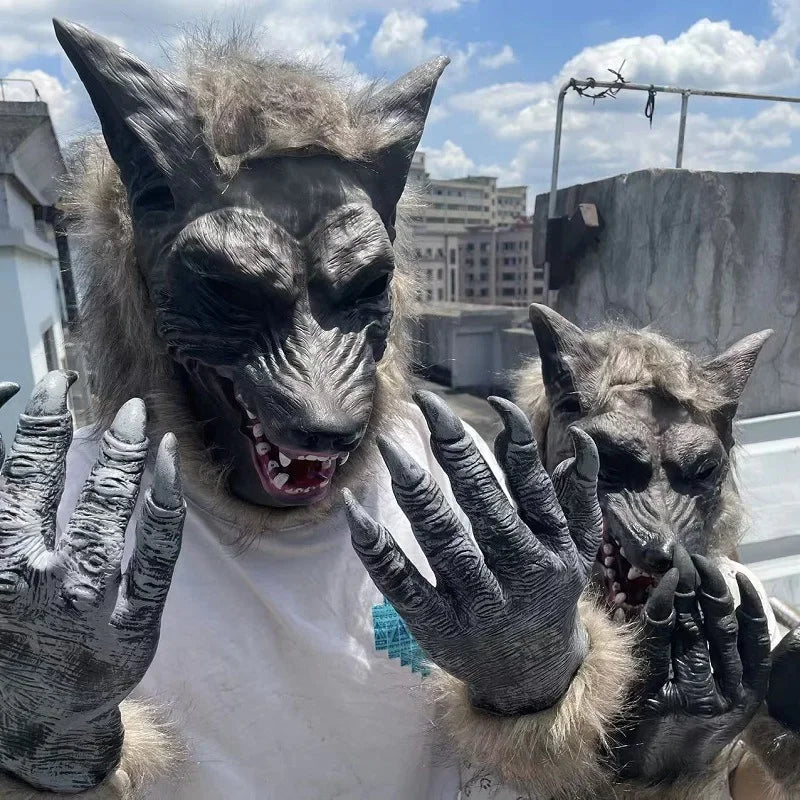 Masque Loup Effrayant avec Griffes