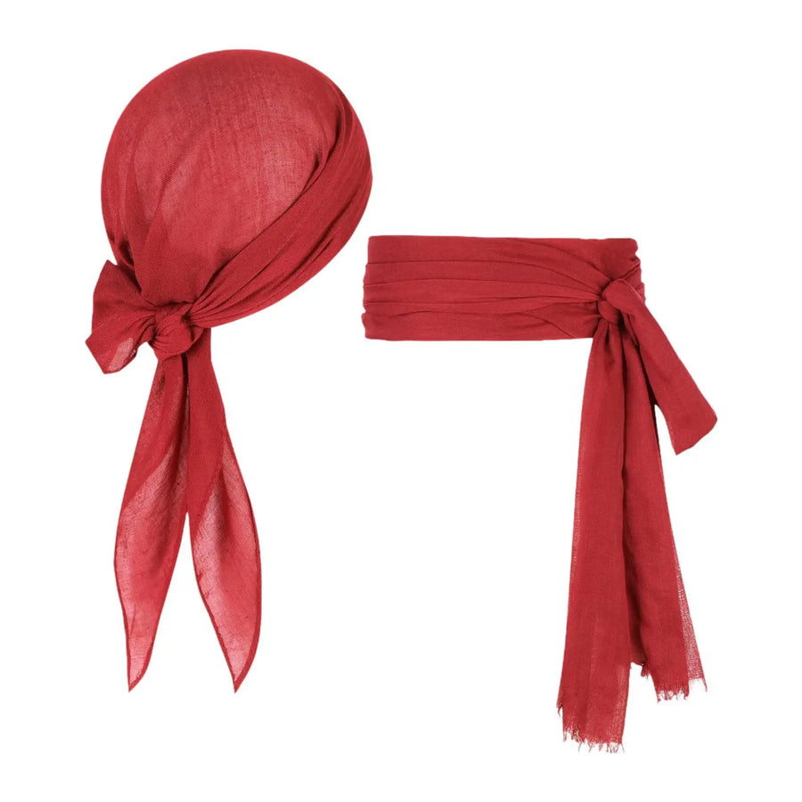 Kit Pirate – Turban et Ceinture en Tissu – vue 6