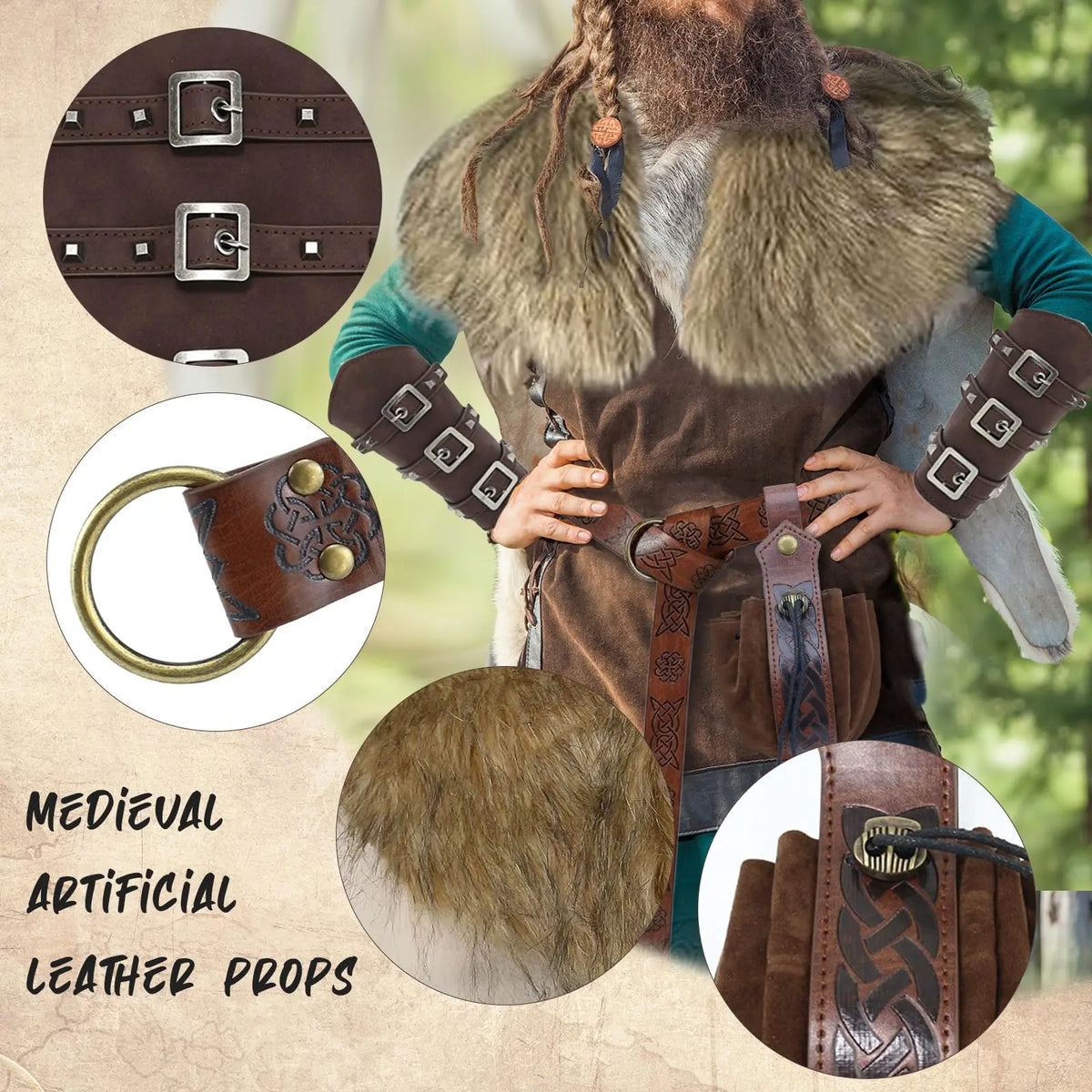 Kit Duo Déguisement Vikings Couple – vue 5