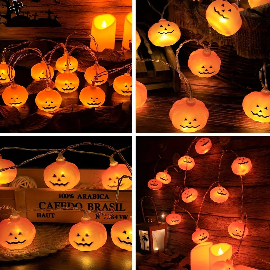 Guirlande LED Citrouilles Halloween – 1,5 ou 3 m