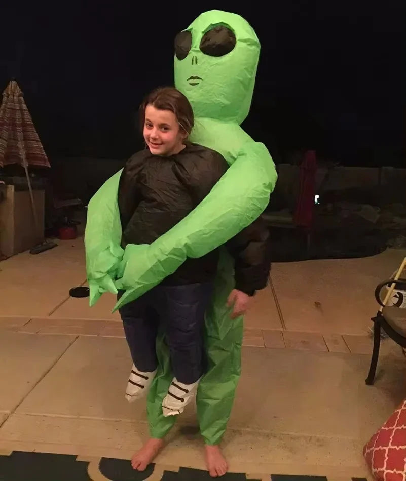 Déguisement Alien Gonflable Vert – Enfant ou Adulte