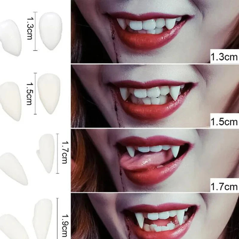 Fausses Dents de Vampire – Modèles et Tailles au Choix