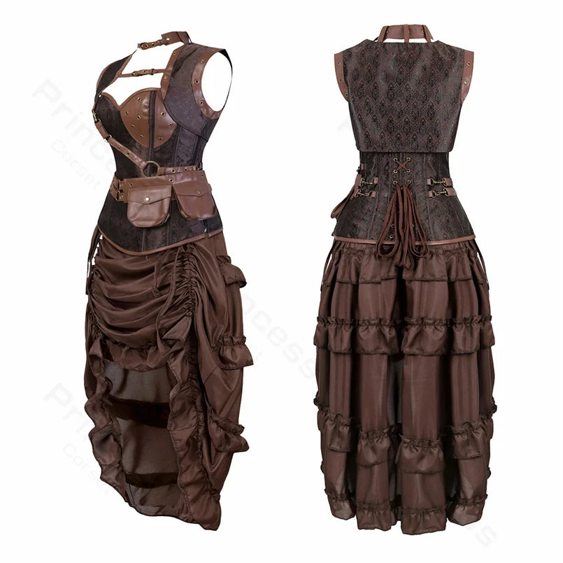 Robe Corset Pirate Punk Femme – vue 3