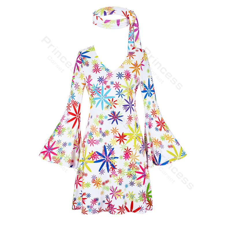 Robe Disco Années 70 Sexy avec Bandeau – vue 10