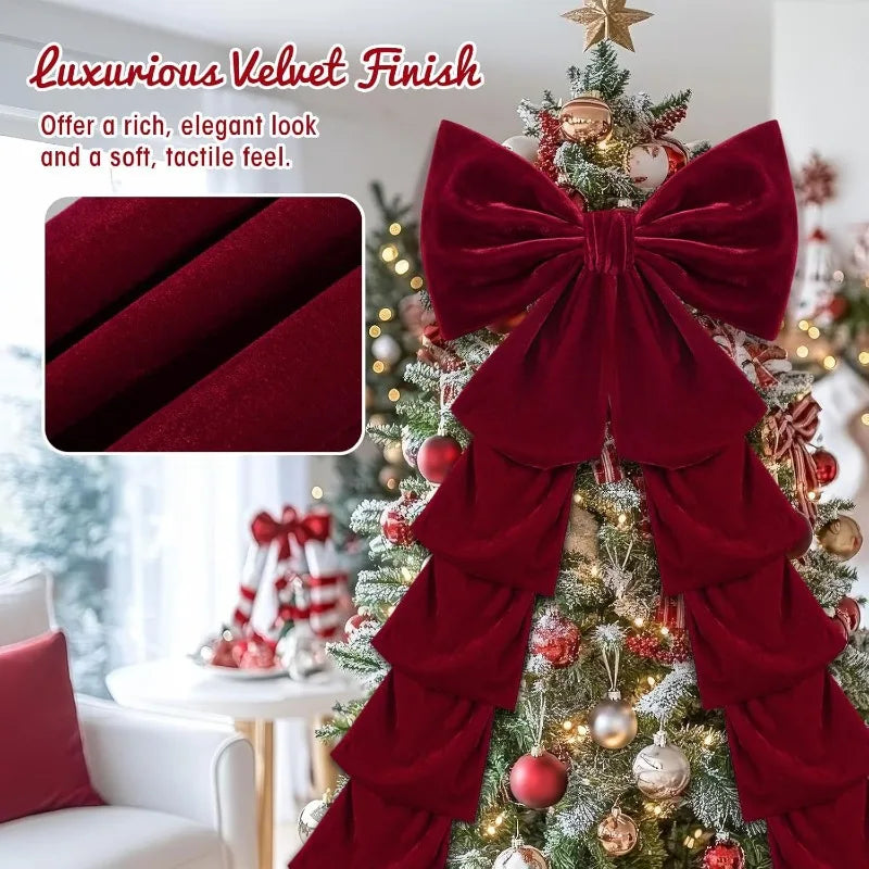 Grand Nœud Décoratif de Noël – Modèles A ou B