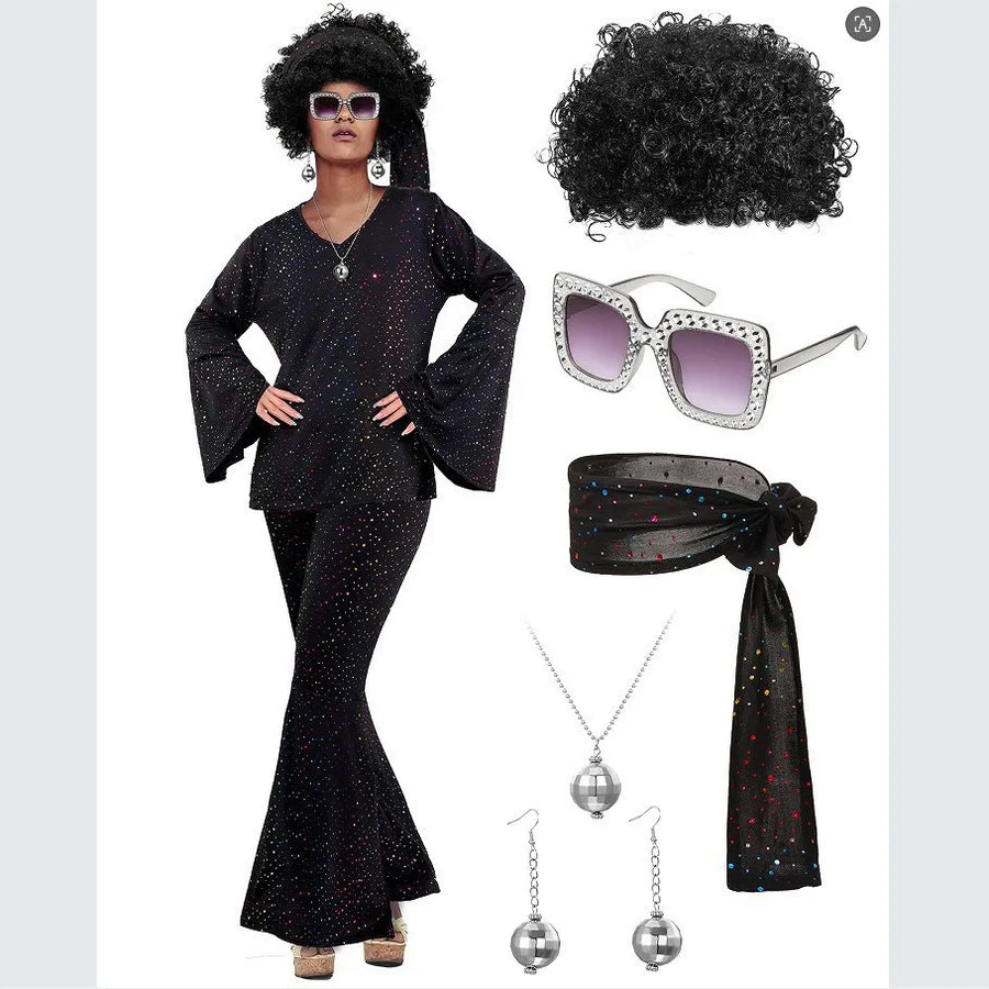 Tenue Disco Années 70 Complète Femme