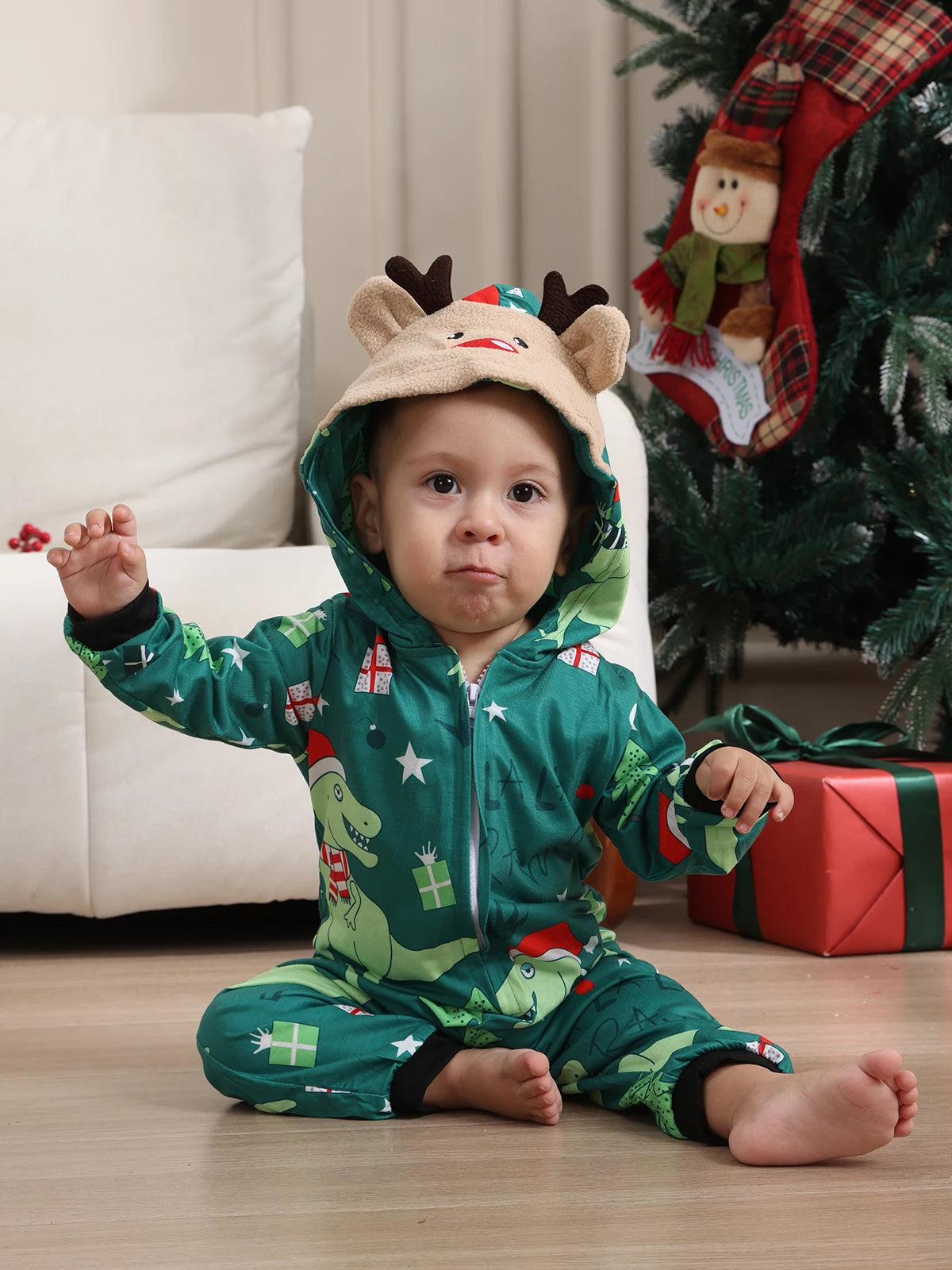 Pyjama de Noël Famille Assorti – Combinaison Parents, Enfants et Bébé – vue 2