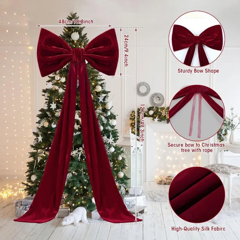 Grand Nœud Décoratif de Noël – Modèles A ou B