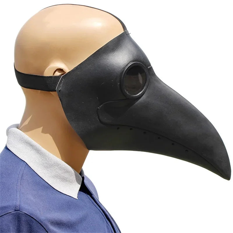 Déguisement Médecin de la Peste avec Masque Bec en Latex – vue 4