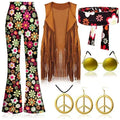 Gilet Hippie à Franges Années 60-70 Femme