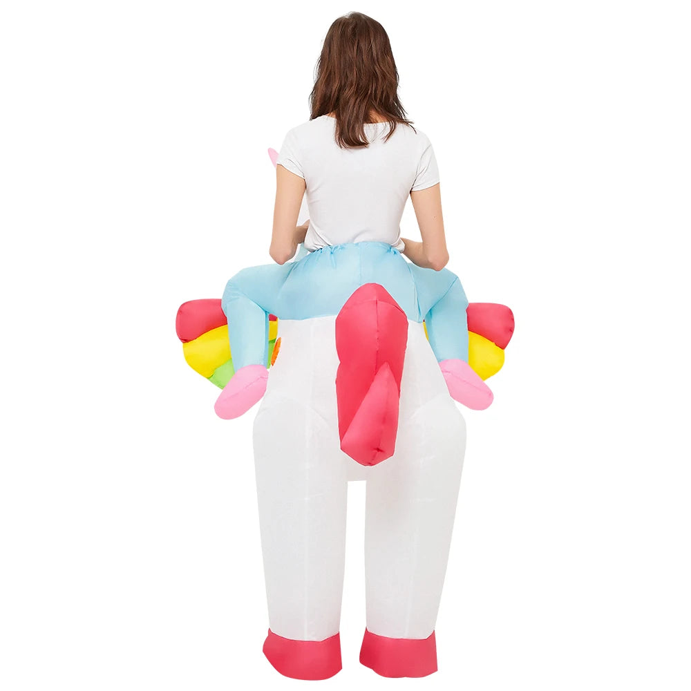 Déguisement Licorne à Chevaucher Gonflable – Plusieurs Tailles