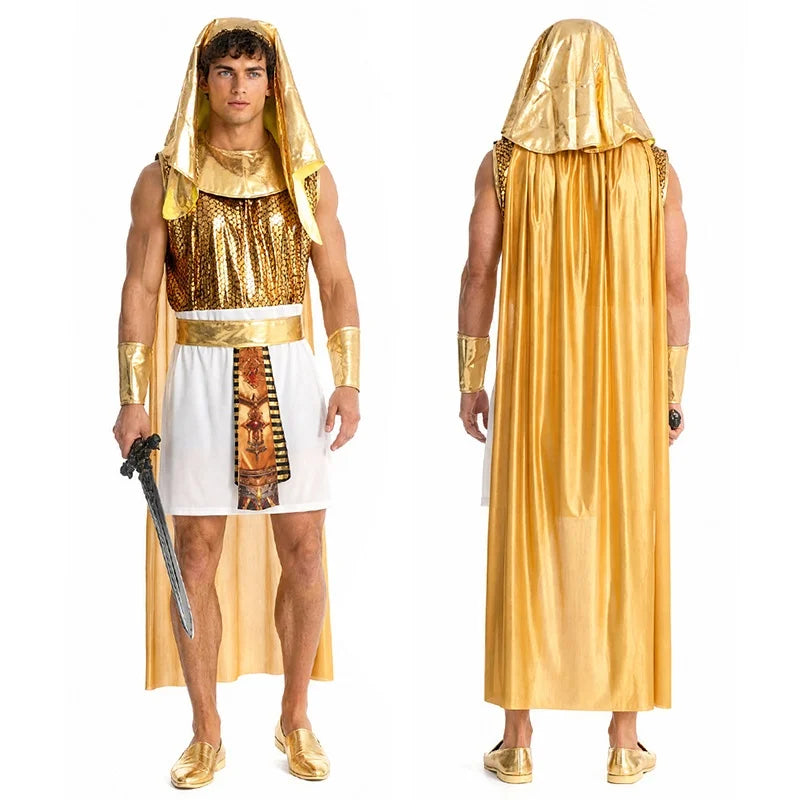Déguisement Pharaon Égyptien Homme – Ensemble 7 Pièces