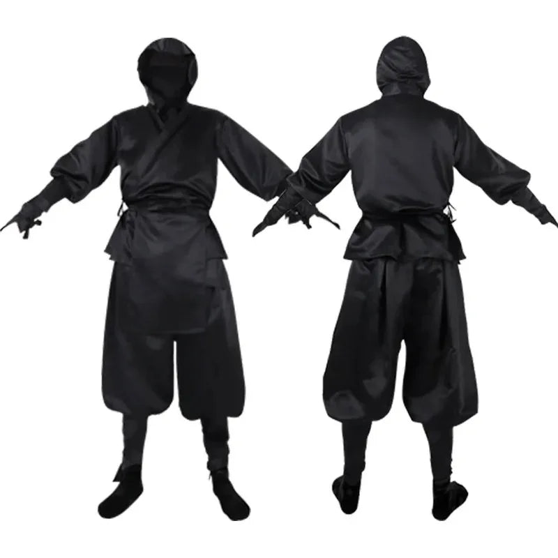Déguisement Ninja Noir et Blanc Homme – vue 2