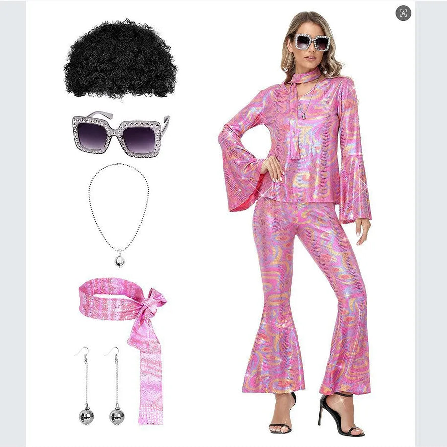 Tenue Disco Années 70 Complète Femme