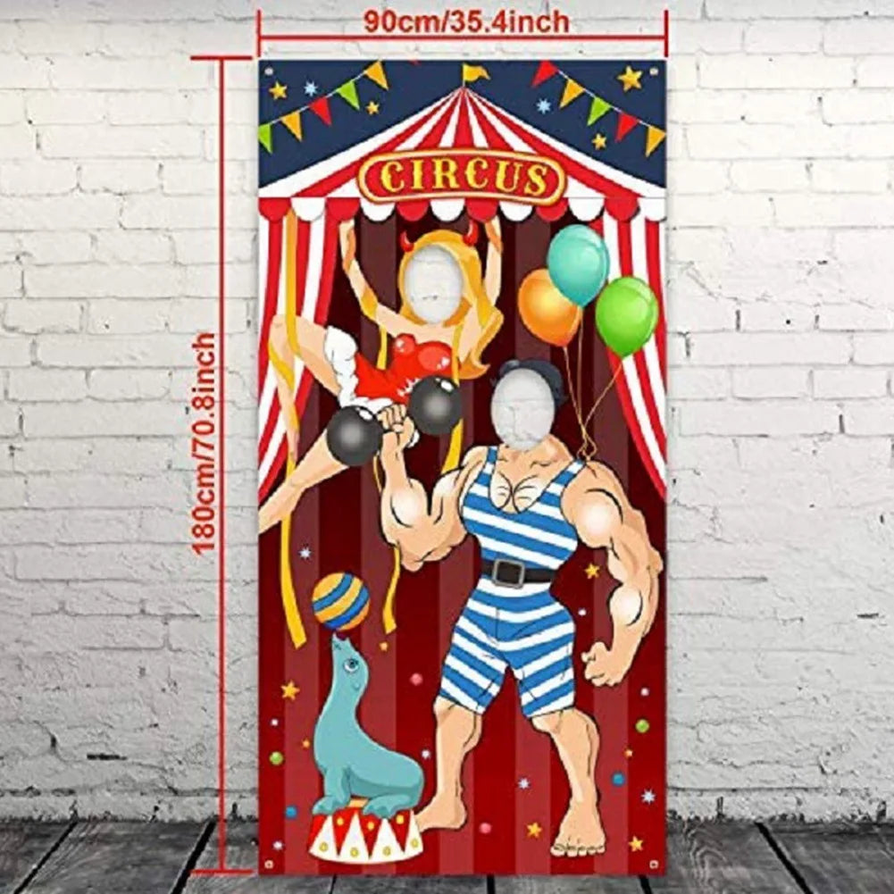 Banderole de porte thème cirque – Carnaval – vue 5
