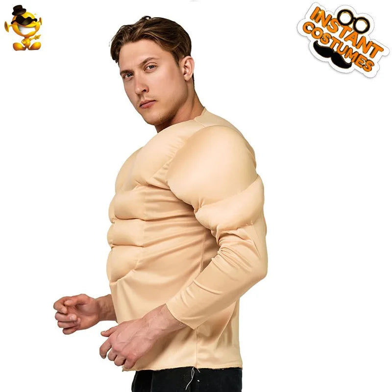 T-shirt Effet Muscles Abdominaux Homme – Taille Unique