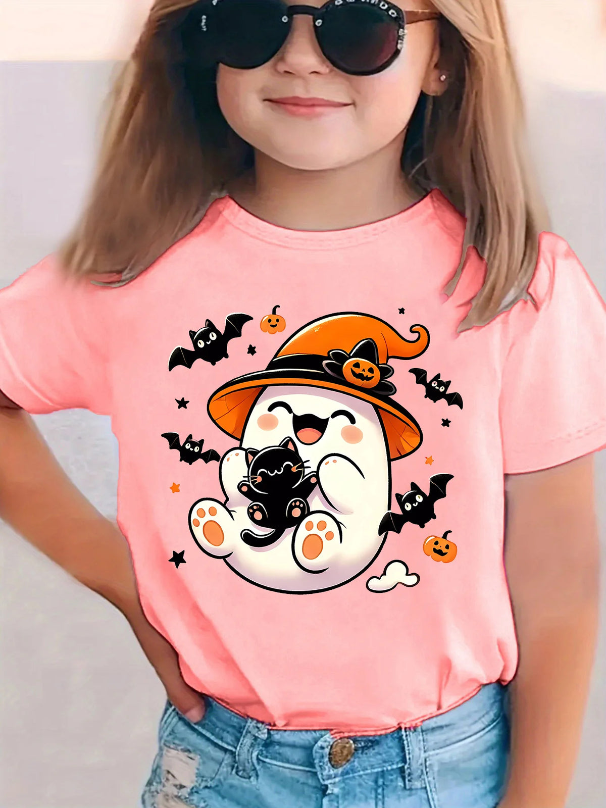 T-shirts Halloween Assortis Famille – Fantômes et Citrouilles