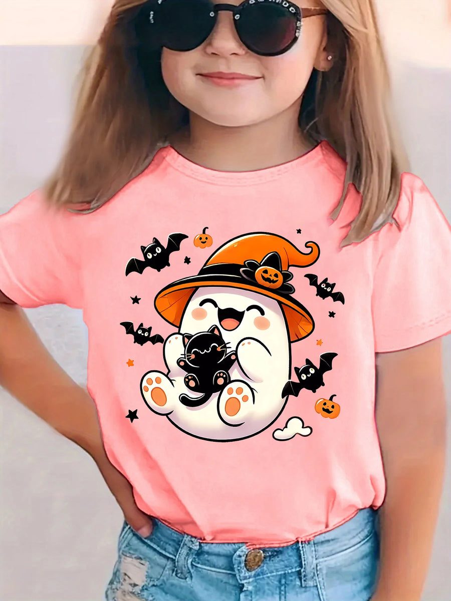 T-shirts Halloween Assortis Famille – Fantômes et Citrouilles