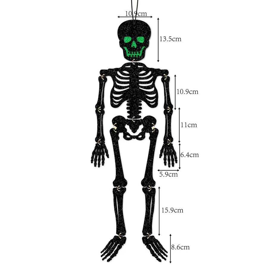 Suspension Squelette Halloween – Blanche ou Noire