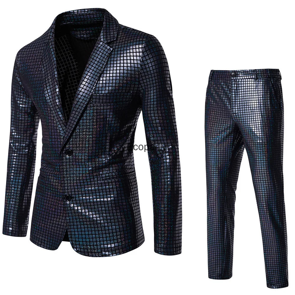 Costume Disco Années 70 Homme – Veste et Pantalon