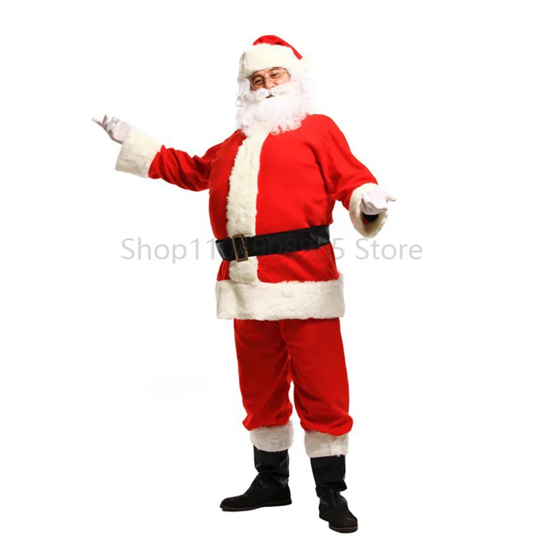 Costume de Père Noël Complet Adulte avec Bonnet – vue 5