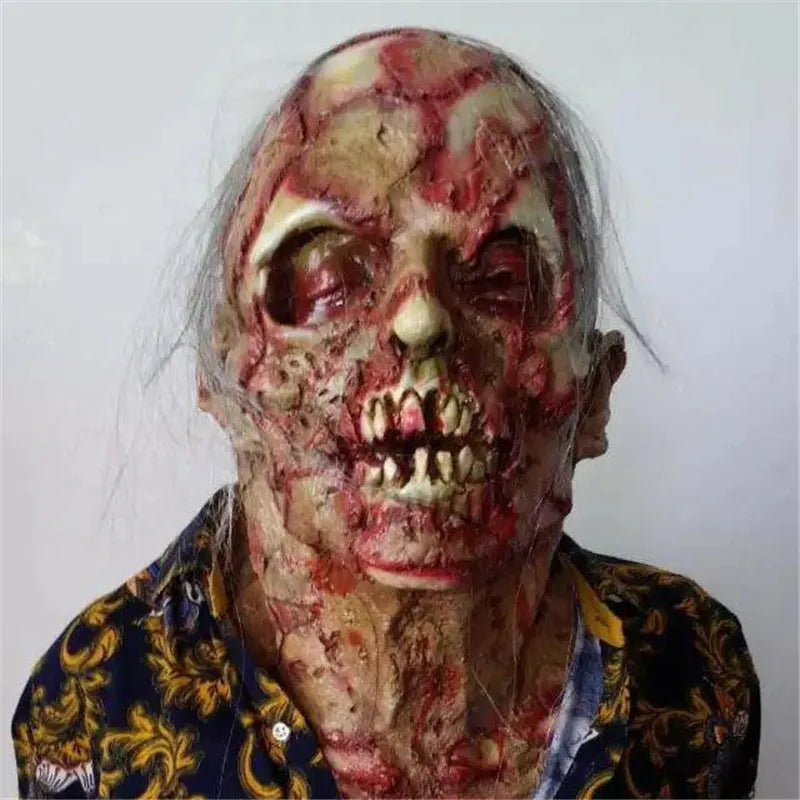 Masque Zombie Visage Pourri en Latex