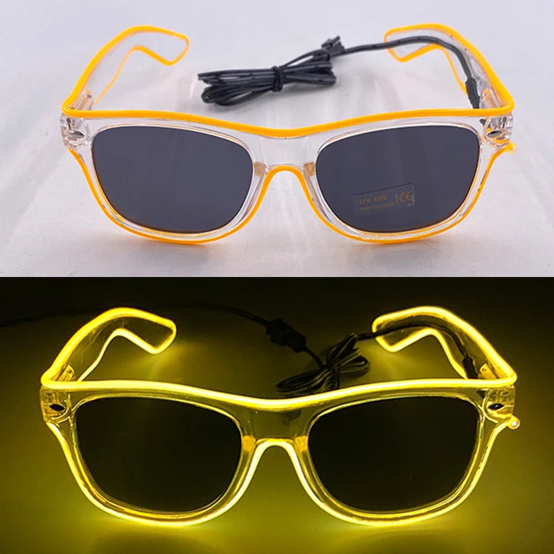 Lunettes Néon LED Lumineuses Adulte