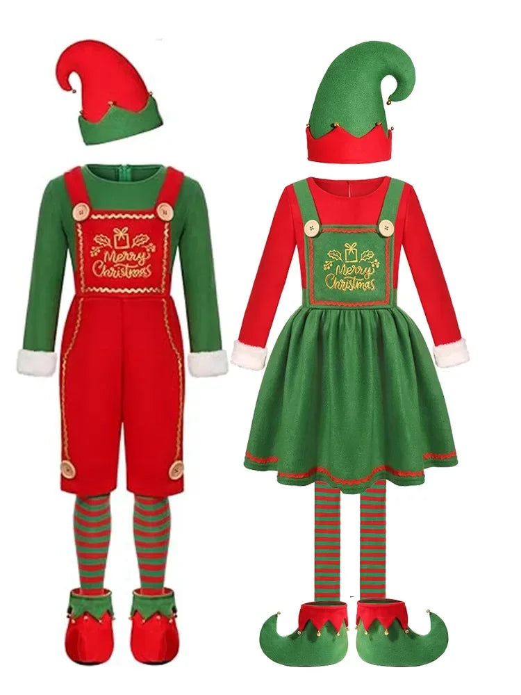 Déguisement Lutin de Noël Vert – Enfant et Adulte