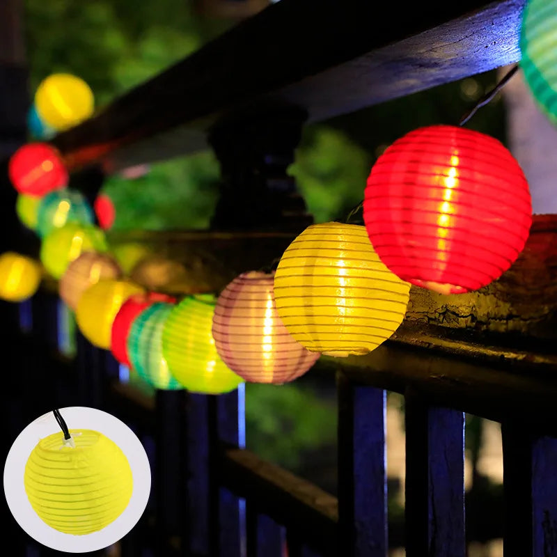 Guirlande Solaire LED Halloween – Lanternes, 3,5 à 6,5 m
