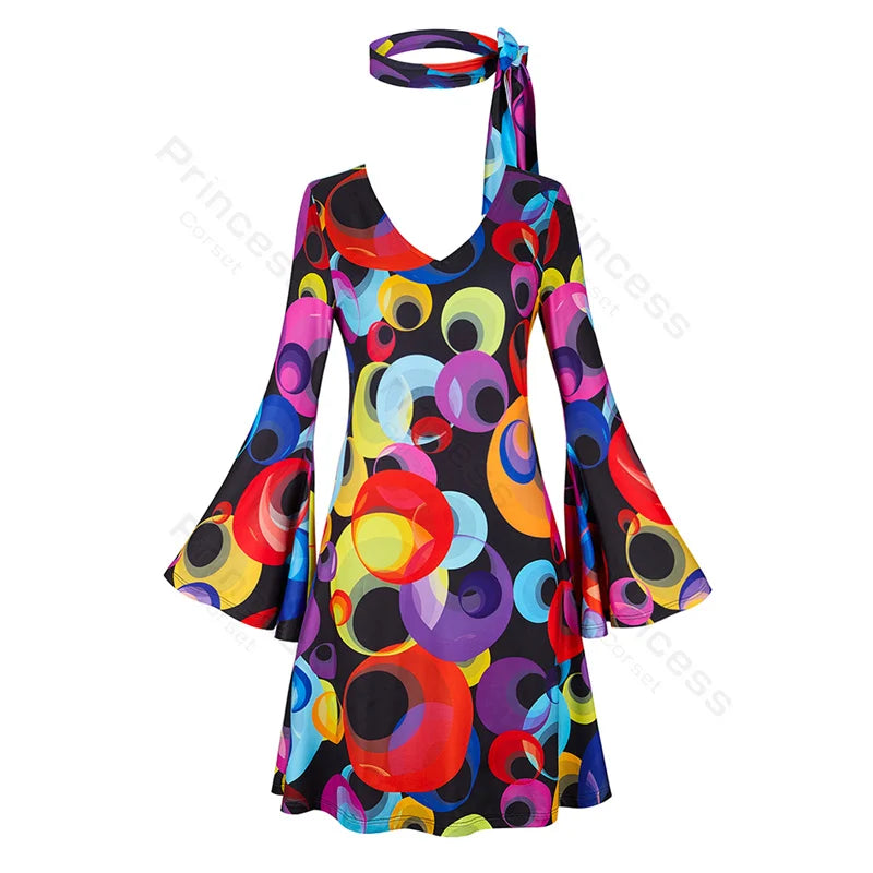 Robe Disco Années 70 Sexy avec Bandeau – vue 28