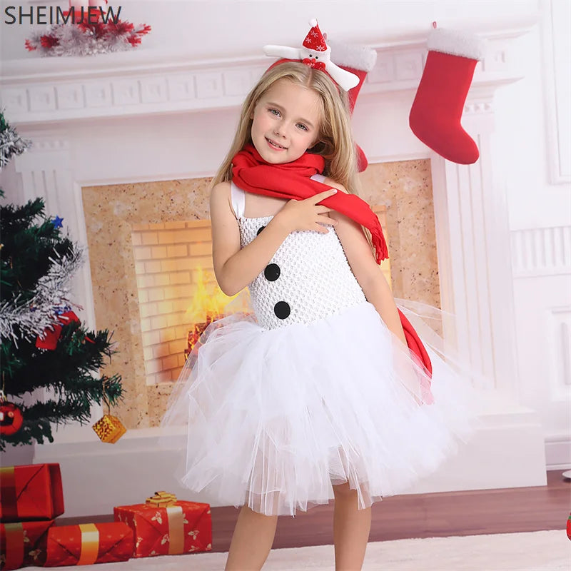 Robe Ballerine Bonhomme de Neige Femme