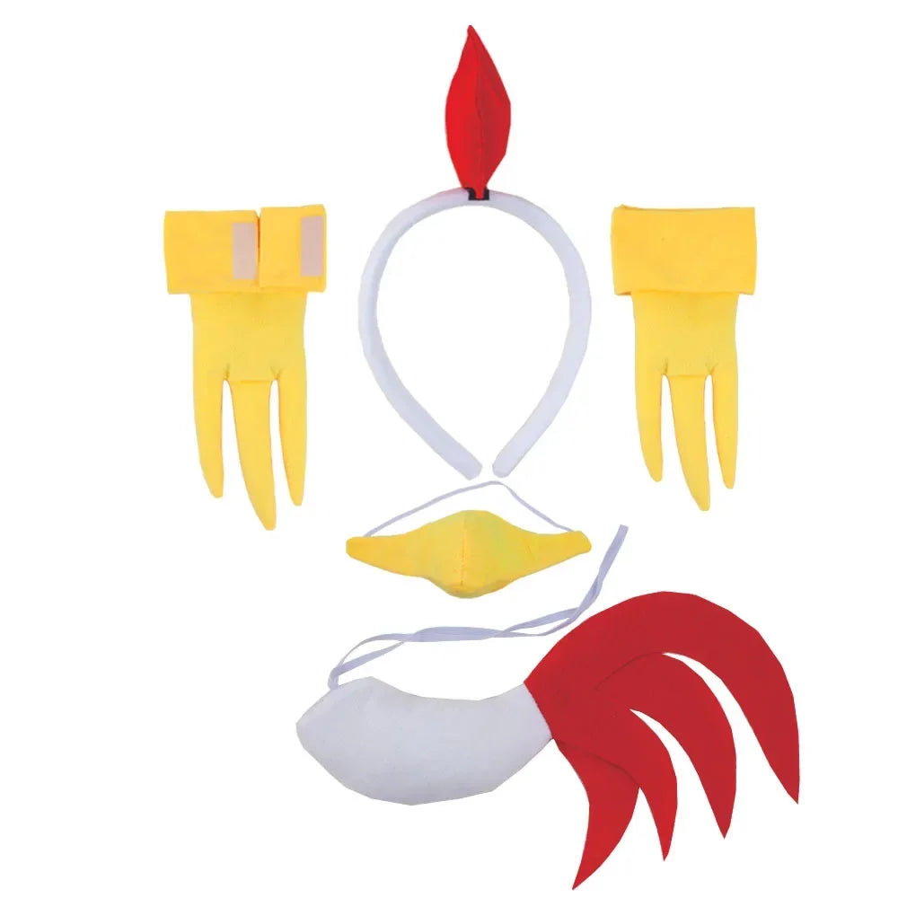 Kit Déguisement Poule – Serre-Tête, Tutu et Queue