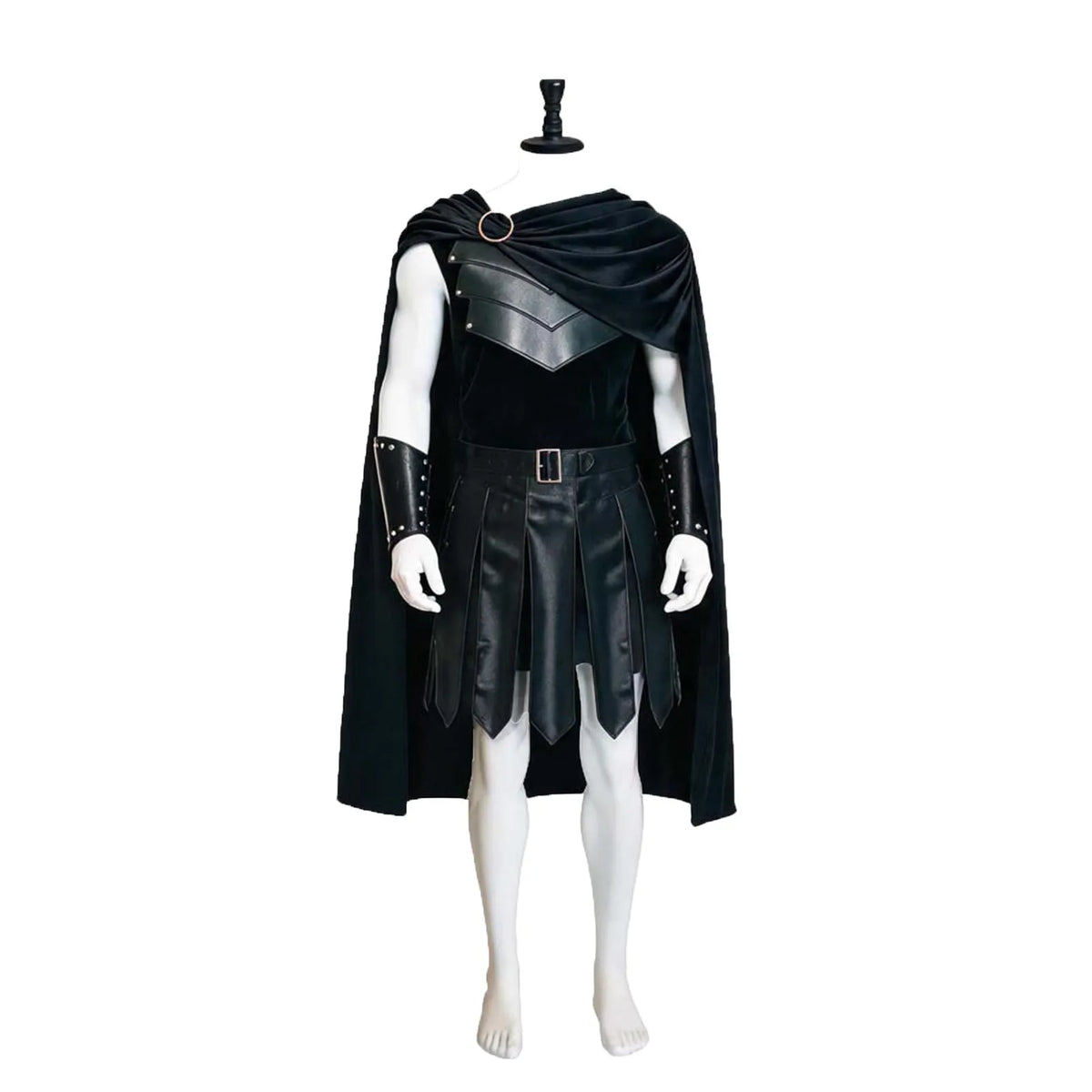 Déguisement Spartiate Gladiateur Homme – Armure en Cuir et Cape – vue 2