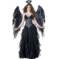 Déguisement Ange Déchu Gothique Femme – Robe Noire