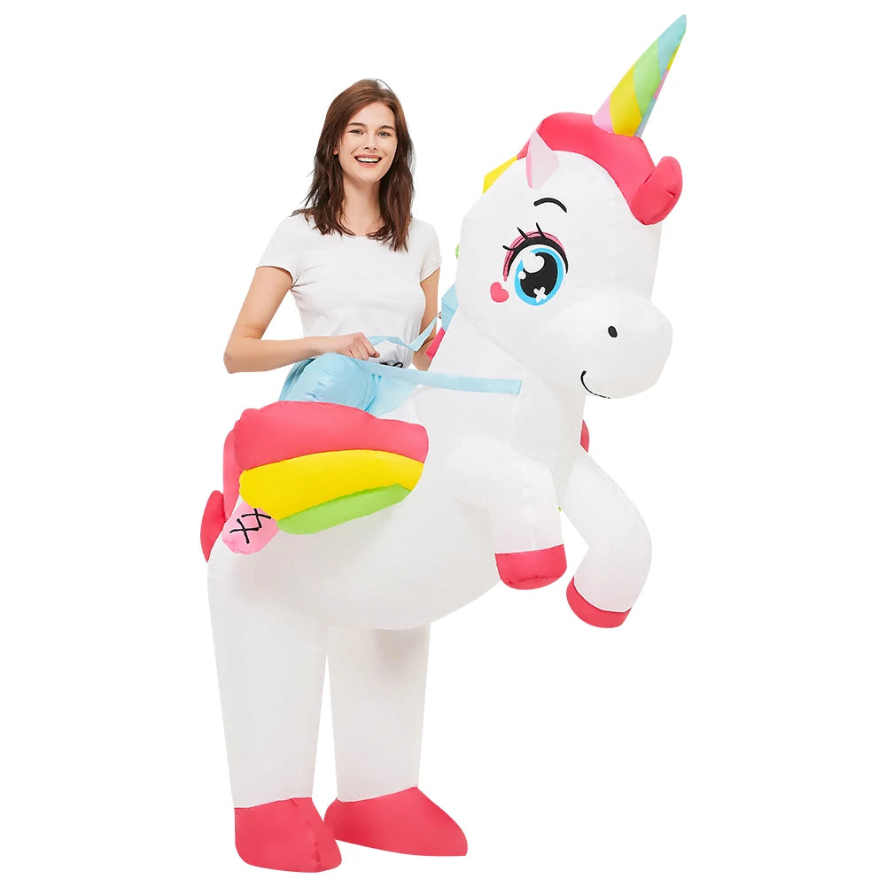 Déguisement Licorne à Chevaucher Gonflable – Plusieurs Tailles