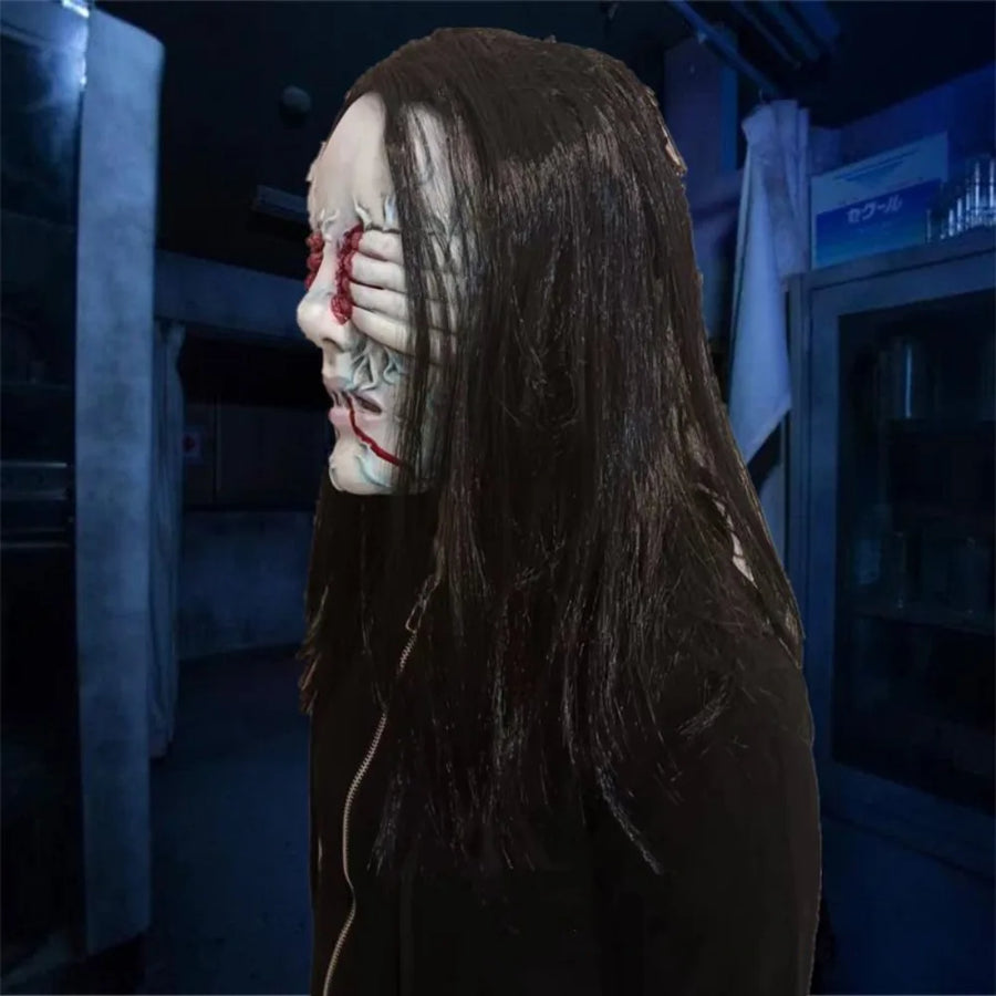 Masque Démon Aveugle à Longs Cheveux – vue 2