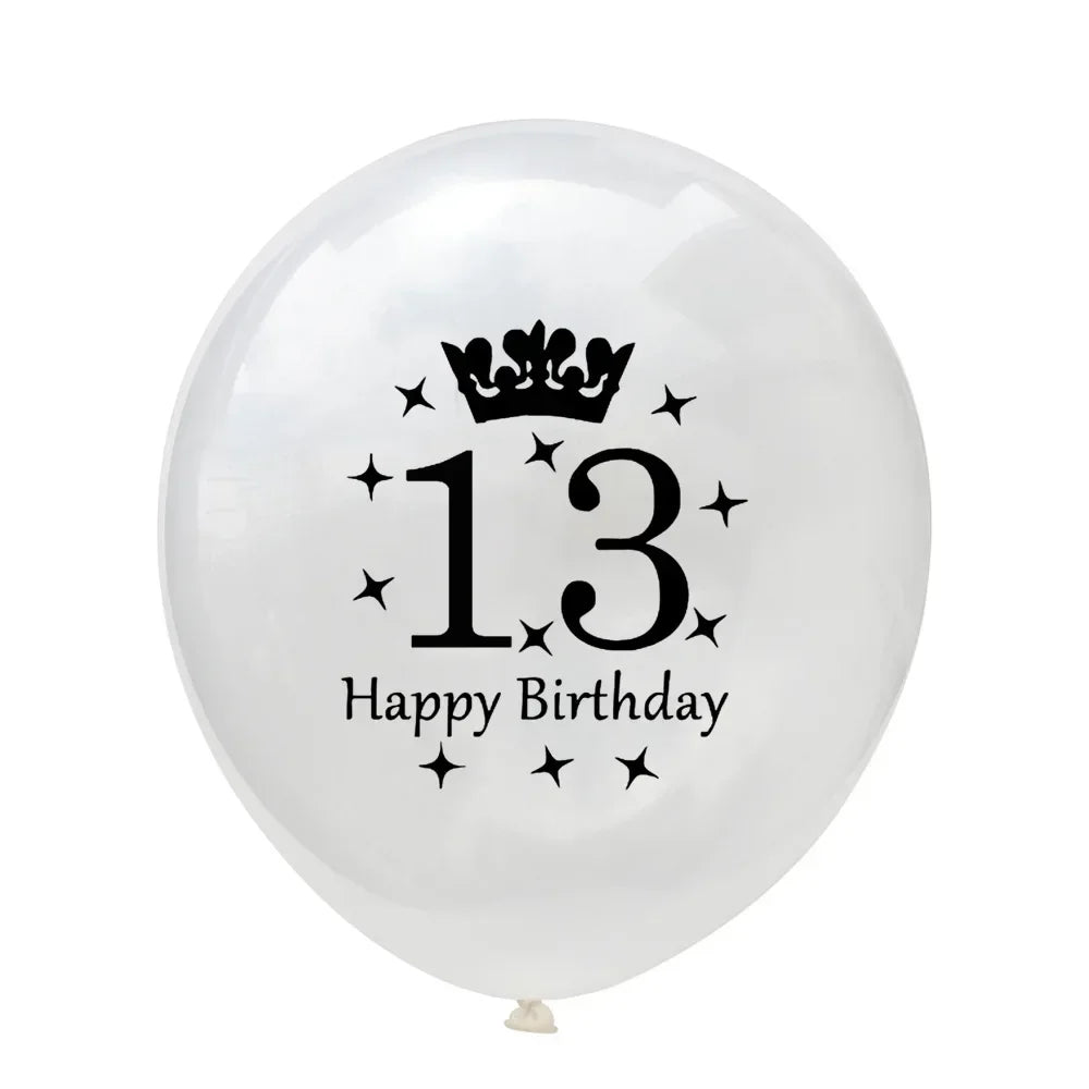 Lot de 15 Ballons Latex Or, Argent et Confettis – vue 14
