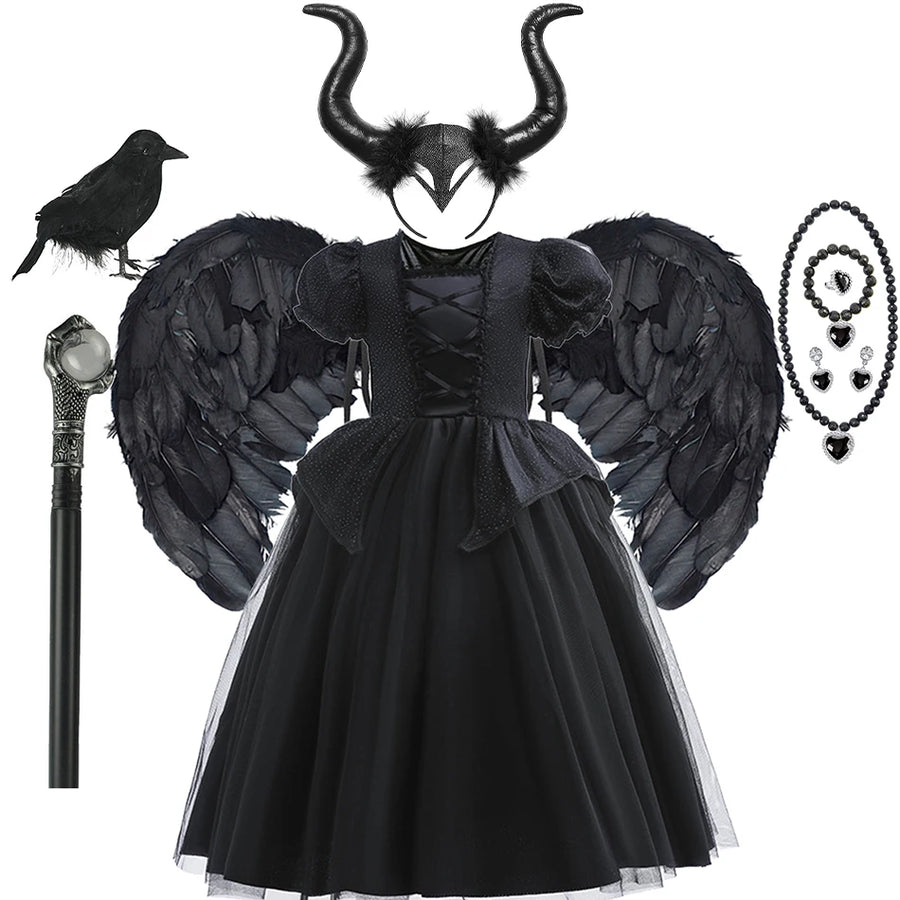 Déguisement Sorcière Gothique Fille – Robe ou Accessoires