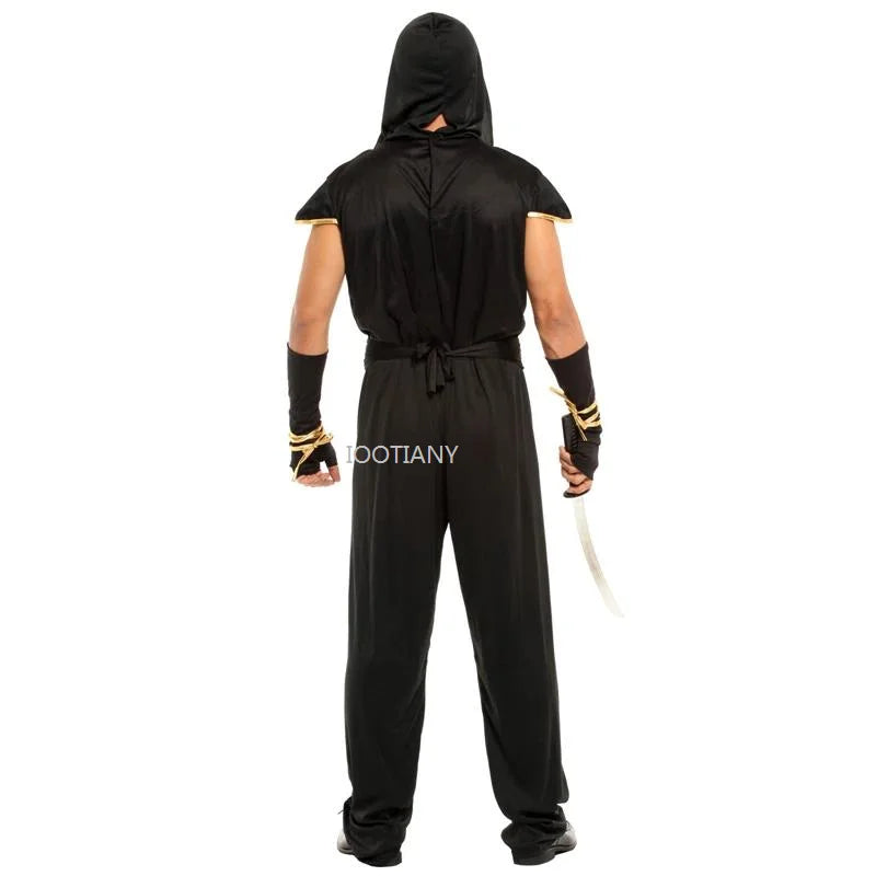 Costume Ninja Noir et Or Homme