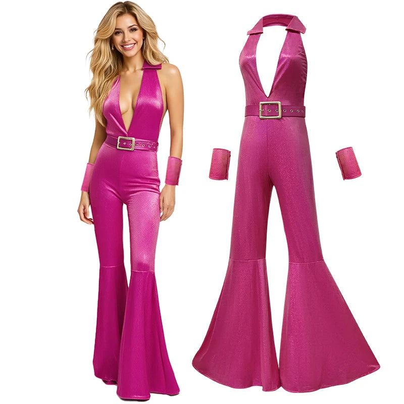 Body Hippie Années 70 Sexy avec Ceinture – vue 2