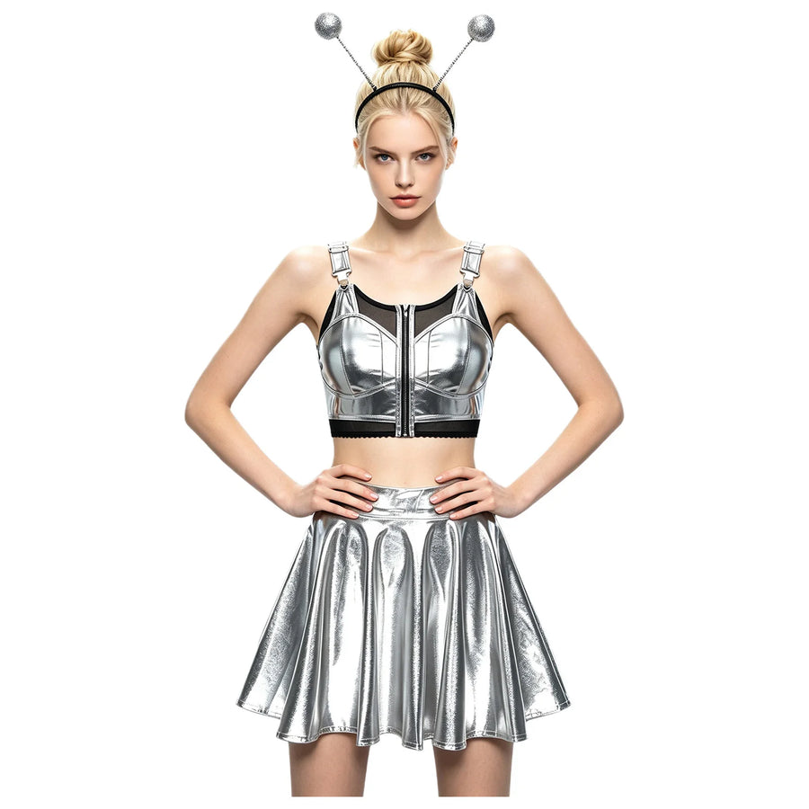 Déguisement Alien Métallisé Femme