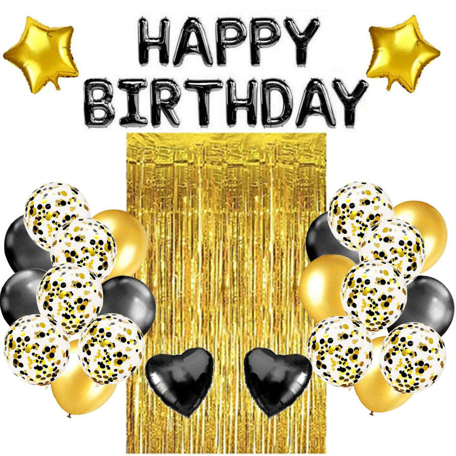 Ensemble Décorations Joyeux Anniversaire – Plusieurs Coloris