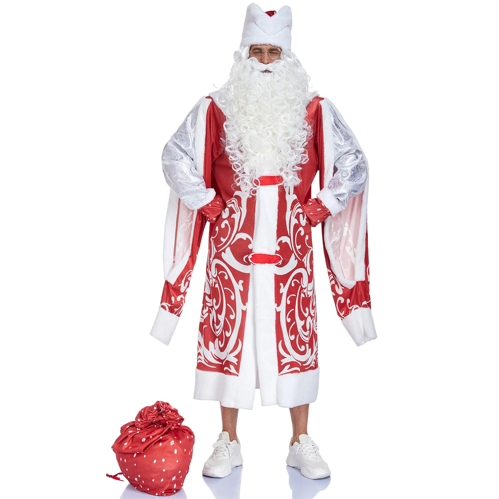 Costume Père Noël Complet Rouge ou Bleu